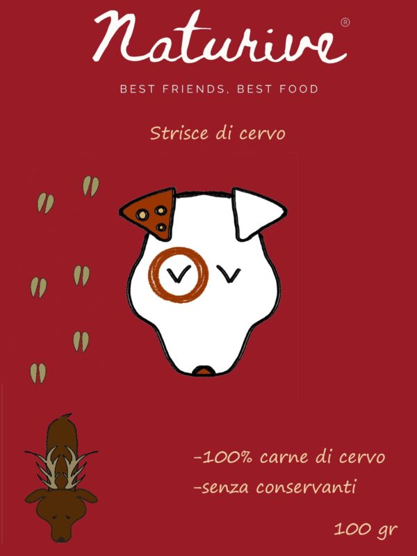 Strisce di carne di cervo 100 gr